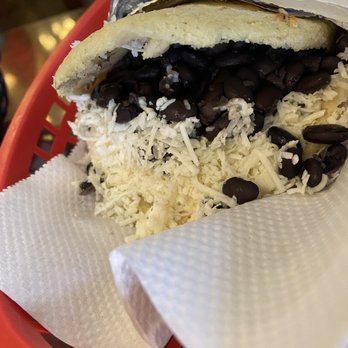 Pastelitos Cafe - Arepa de Domino (Black Beans&Cheese) - Breakfast & Brunch Near Me - Houston, Texas Pastelitos Cafe - Arepa de Domino (Black Beans&Cheese) - Breakfast & Brunch Near Me - Houston, Texas
