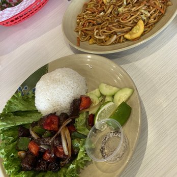 NAM Noodles And More Pasadena - Shaking beef  Veggie lo mein - Vietnamese Near Me - Pasadena, Texas