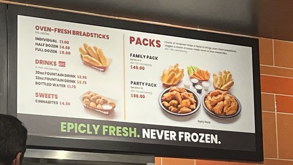 Menu photo 2 Epic Wings Anaheim, CA