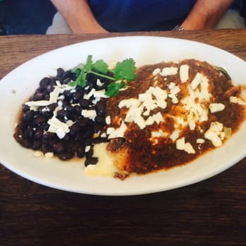 Cafe Pasqual's - Chile relleno  con heuvos - Vegetarian Near Me - Santa Fe, New Mexico