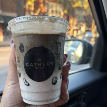 Gathers Tea Bar - Hojicha - Bubble Tea Near Me - Chicago, Illinois Gathers Tea Bar - Hojicha - Bubble Tea Near Me - Chicago, Illinois