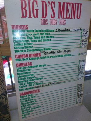 Menu photo 1 Big D's Bar-B-Que Shreveport, LA Menu photo 1 Big D's Bar-B-Que Shreveport, LA