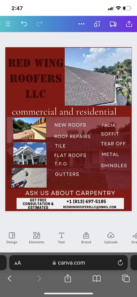 Slide of Red Wing Roofers