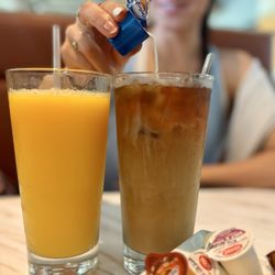 Keke's Breakfast Cafe - Fresh Orange Juice 20 oz and Iced Coffee