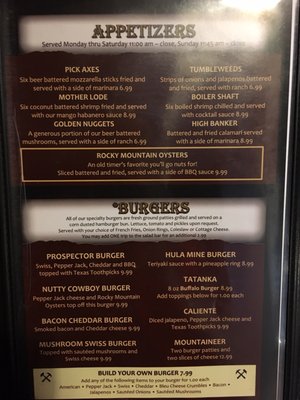Menu photo 4 Ol' Miner Steakhouse Gunnison, CO