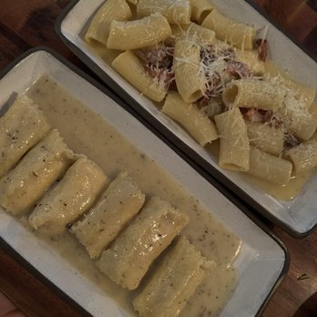 Gioia Mia - Jersey Girl Stracciatella Cheese Agnolotti and Rigatoni Ala Gricia - Italian Near Me - Montclair, New Jersey