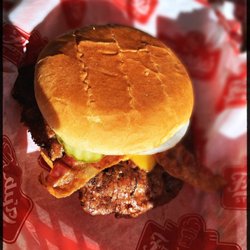 Bacon and cheese burger