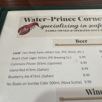 Water Prince Corner Shop - Seafood Near Me - Charlottetown, Prince Edward Island Water Prince Corner Shop - Seafood Near Me - Charlottetown, Prince Edward Island