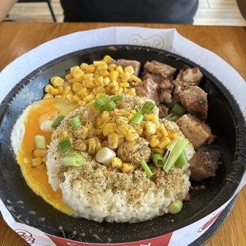 Pepper Lunch - Garlic brisket and rice with a side of egg - Teppanyaki Near Me - Honolulu, Hawaii Pepper Lunch - Garlic brisket and rice with a side of egg - Teppanyaki Near Me - Honolulu, Hawaii