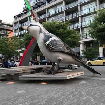 Vancouver Olympic Village - bird sculpture - Apartments Near Me - Vancouver, British Columbia