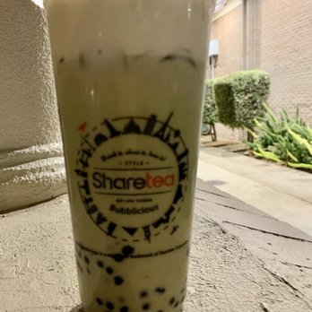 Sharetea - Match green tea creama with small boba, yummy! - Bubble Tea Near Me - Hayward, California Sharetea - Match green tea creama with small boba, yummy! - Bubble Tea Near Me - Hayward, California