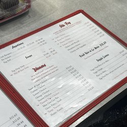 Orient Express Webb City - Menu