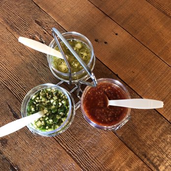 55 Thai Kitchen - Chili selection for the table - Thai Near Me - San Diego, California