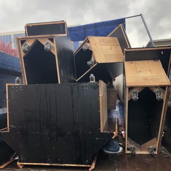Junkly - Food stands loaded up. - Junk Removal & Hauling Near Me