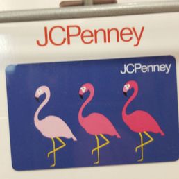 Cute flamingo gift card