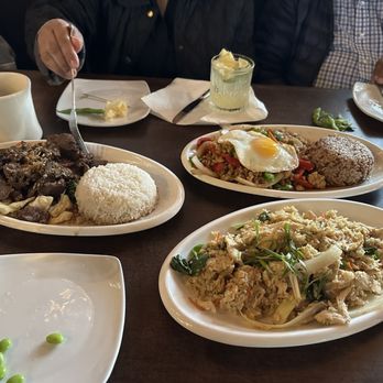 Pink Basil - Crispy Garlic beef, Drawbridge Fried Rice, Kai Kaphrao - Asian Fusion Near Me - Mystic, Connecticut