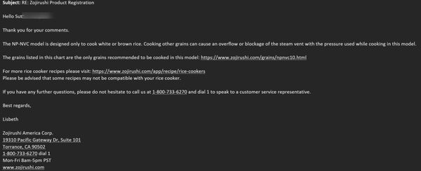 Zojirushi America Corporation by null