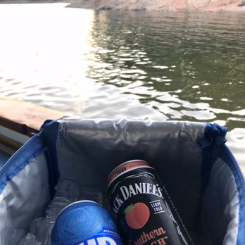 The Broken Tiki - Purchased drinks in an iced cooler they provided for your tour! - Boat Tours Near Me - Hochatown, Oklahoma