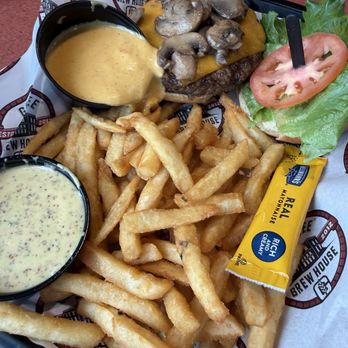 Genesee Brewing Company - Mushroom burger - American Near Me - Rochester, New York Genesee Brewing Company - Mushroom burger - American Near Me - Rochester, New York