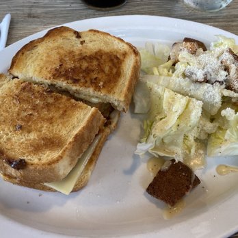 Mpishi Restaurant - Meatloaf sandwich with Caesar salad. - New American Near Me - Daniel Island, South Carolina