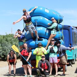 River's End Rafting & Adventure Company - Some of our RER guides posing with a small group of guests!