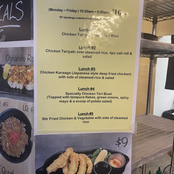 Sunshine Kitchen - Lunch special menu May 2025 - Ramen Near Me - Oceanside, California