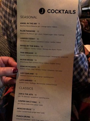 Menu photo 7 Juniper Boise, ID Menu photo 7 Juniper Boise, ID