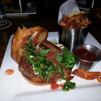 Red Cow 50th & France - Royal  with regular fries (I took the picture after I cut it in half so I kind of ruined the presentation) - Burgers Near Me - Minneapolis, Minnesota