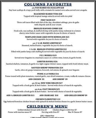 Menu photo 2 The Columns Avon by the Sea, NJ Menu photo 2 The Columns Avon by the Sea, NJ