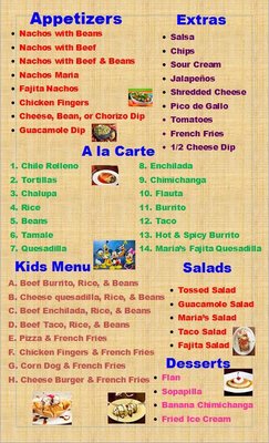 Menu photo 5 Maria's Mexican Cafe Grove Hill, AL