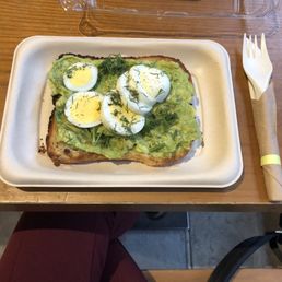 Avocado toast with egg