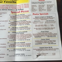 4th Street Pizza - Menu June 2016