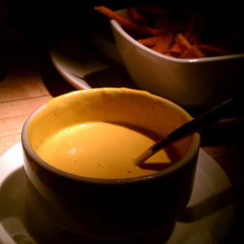 Root Down - Carrot & Thai Red Curry Soup. Excellent strong flavor and a bit spicy. - New American Near Me - Denver, Colorado