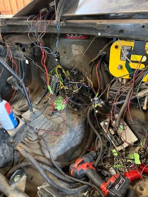 Before and After - Some clean electrical work done on one of our cars Before and After - Some clean electrical work done on one of our cars