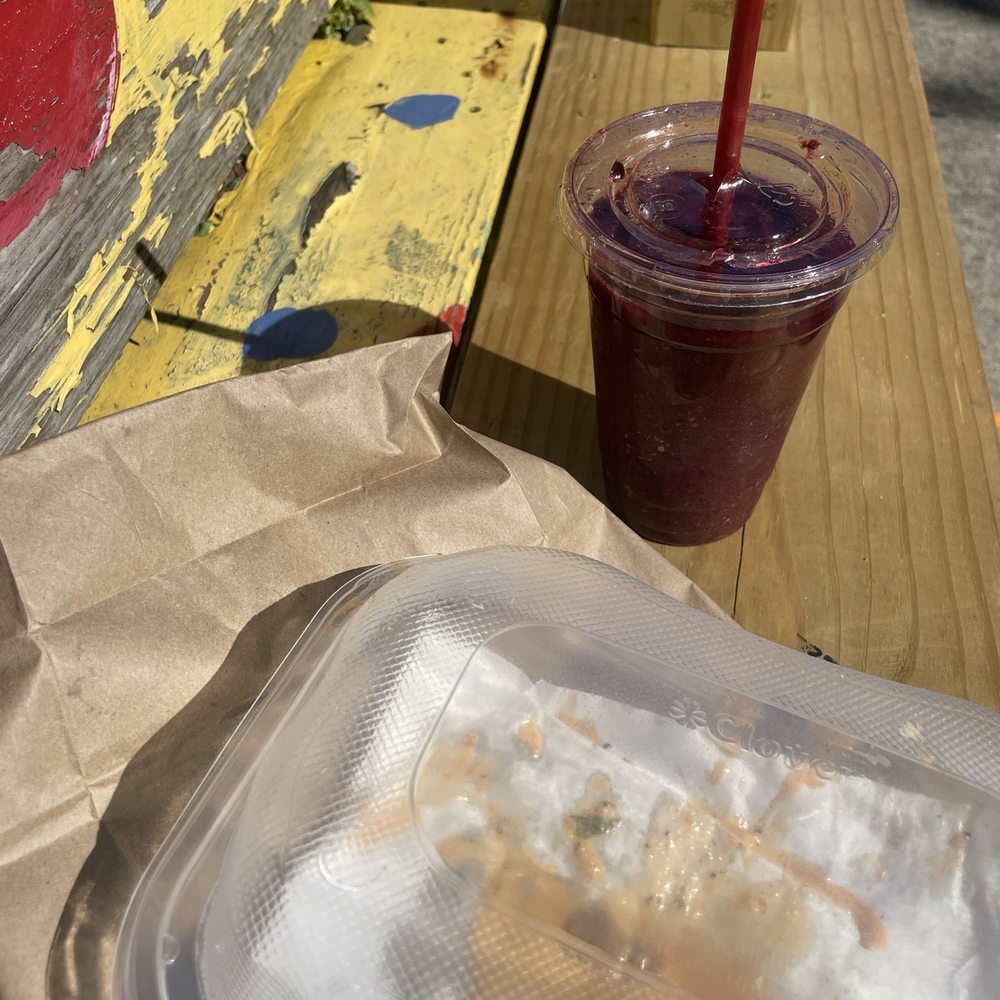 Very Very Berry Mixer Smoothie, Garden Veggie Panini