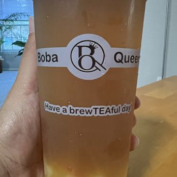 Boba Queen - Passionfruit greentea with lychee - Bubble Tea Near Me - Orlando, Florida Boba Queen - Passionfruit greentea with lychee - Bubble Tea Near Me - Orlando, Florida