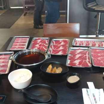Shabuya - All ready to start cooking. I ordered half toro and half chuckeyeroll. - Hot Pot Near Me - Concord, California Shabuya - All ready to start cooking. I ordered half toro and half chuckeyeroll. - Hot Pot Near Me - Concord, California