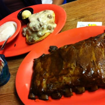 Rick's Cafe - Half slab of ribs, grits, mashed potatoes and gravy at 330am. - Diners Near Me - Virginia Beach, Virginia Rick's Cafe - Half slab of ribs, grits, mashed potatoes and gravy at 330am. - Diners Near Me - Virginia Beach, Virginia