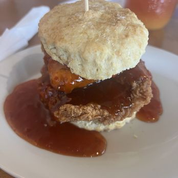 Maple Street Biscuit - Alamo Ranch - Delicious sweet and spicy chicken and goat cheese sandwich - Breakfast & Brunch Near Me - San Antonio, Texas Maple Street Biscuit - Alamo Ranch - Delicious sweet and spicy chicken and goat cheese sandwich - Breakfast & Brunch Near Me - San Antonio, Texas