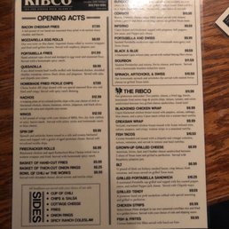 Menu of food Menu of food