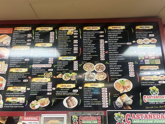 Menu photo 1 Castaneda's Yucca Valley, CA