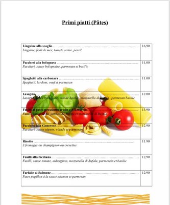 Menu photo 1 Ó Tiramisú Lyon, 69