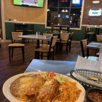 Taqueria La Flama - Chicken enchilada and a tamale and the World Series! - Mexican Near Me - Nampa, Idaho Taqueria La Flama - Chicken enchilada and a tamale and the World Series! - Mexican Near Me - Nampa, Idaho