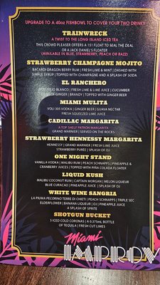 Menu photo 1 Miami Improv Comedy Club and Dinner Theater Doral, FL