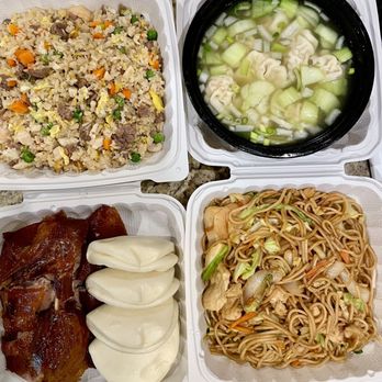 Mama Wing Kitchen - House fried rice, wonton soup, Peking duck with steamed buns and chicken lo mein. - Noodles Near Me - Anacortes, Washington Mama Wing Kitchen - House fried rice, wonton soup, Peking duck with steamed buns and chicken lo mein. - Noodles Near Me - Anacortes, Washington