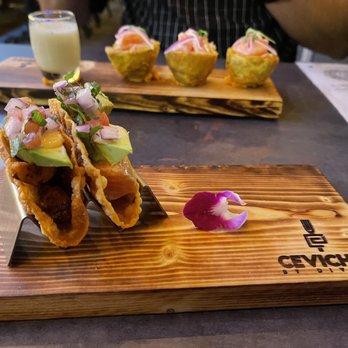 Ceviches by Divino ® Davie - Salmon and Pulpo tacos - Mexican Near Me - Davie, Florida Ceviches by Divino ® Davie - Salmon and Pulpo tacos - Mexican Near Me - Davie, Florida