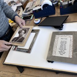 The Great Frame Up - Replacing broken glass.
