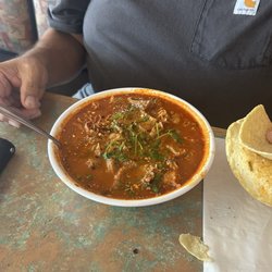 El Coyote Loco - Menudo- You have to ask for hominy. It was good.