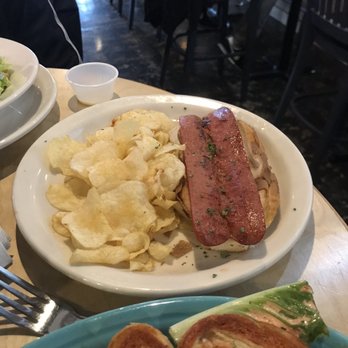 Over the Counter - Open-face hot dog with kettle chips. - New American Near Me - Worthington, Ohio Over the Counter - Open-face hot dog with kettle chips. - New American Near Me - Worthington, Ohio