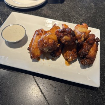 Burtons Grill & Bar - Maple Sriracha wings - New American Near Me - Charlotte, North Carolina